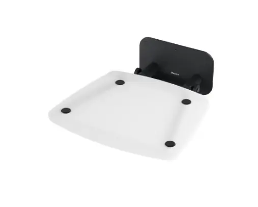 Siège de douche Ravak rabattable largeur 36 cm blanc translucide / noir