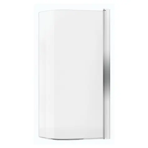 150x85 cm Fortuna Plus Pare-baignoire en verre, Chrome (VZFORTUNA150TCR)