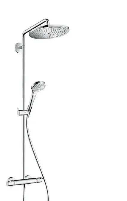Croma Select S, Set de douche, Showerpipe Croma 280 1jet, chromé (HG-26790000)