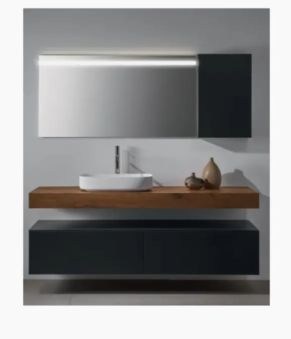Naturel Meuble sous vasque noir 80 x 50 x 30 cm (ND801Z26PU.9005M )