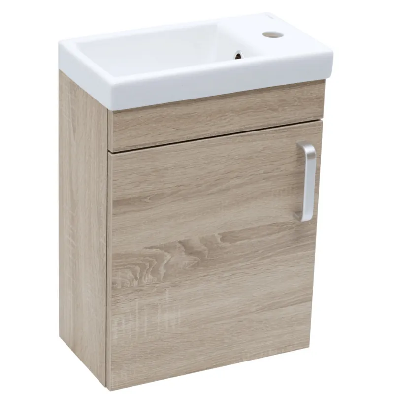 Vario Dekor Set Meuble suspendu 40x50cm, Chêne + Vasque en céramique (VARIO240DBDB)