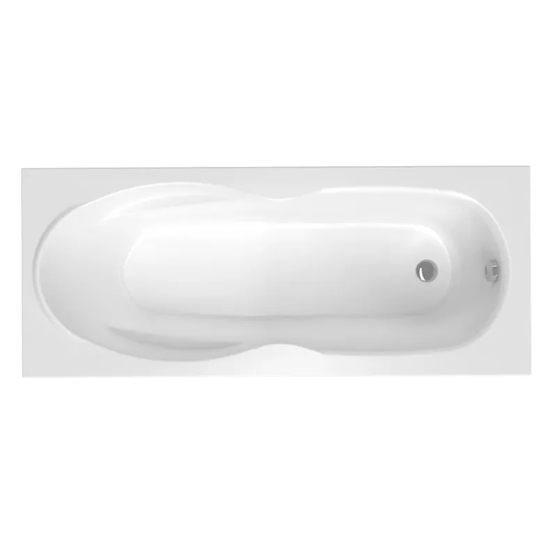 Mahé 150x70 cm Baignoire rectangulaire acrylique, sans pieds, blanc (MH1500NEW)