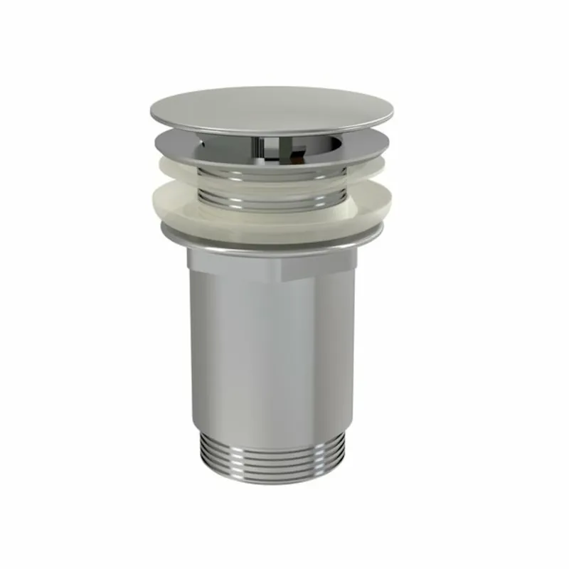 10° Bonde à écoulement libre raccord 5/4", pour lavabo, Chrome (X01439)