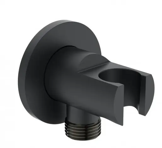 Ideal Standard Idealrain Atelier Raccord coudé avec support de douchette noir (BC807XG)