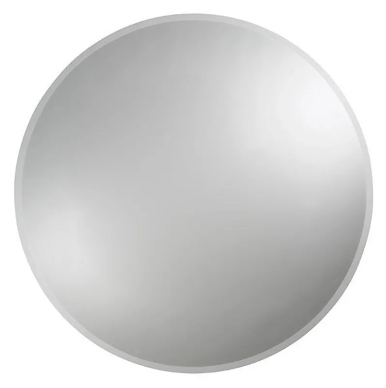 Miroir de salle de bain rond 50 cm avec bord biseauté Naturel Opal (ZKU50F)