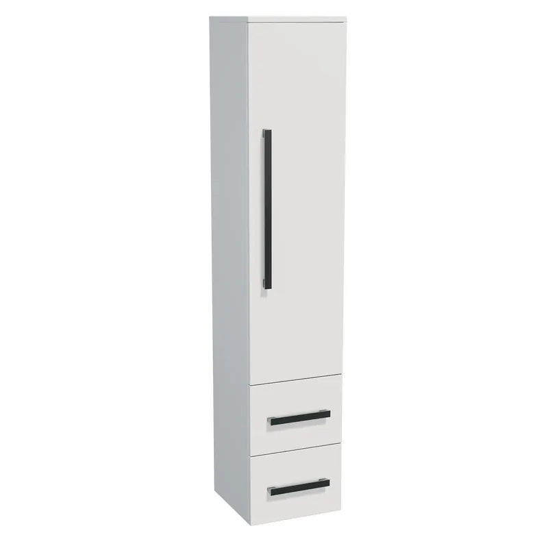 Meuble de salle de bain haut Naturel Cube Way 32,5x163x33 cm blanc brillant (CUBE2V35BL)