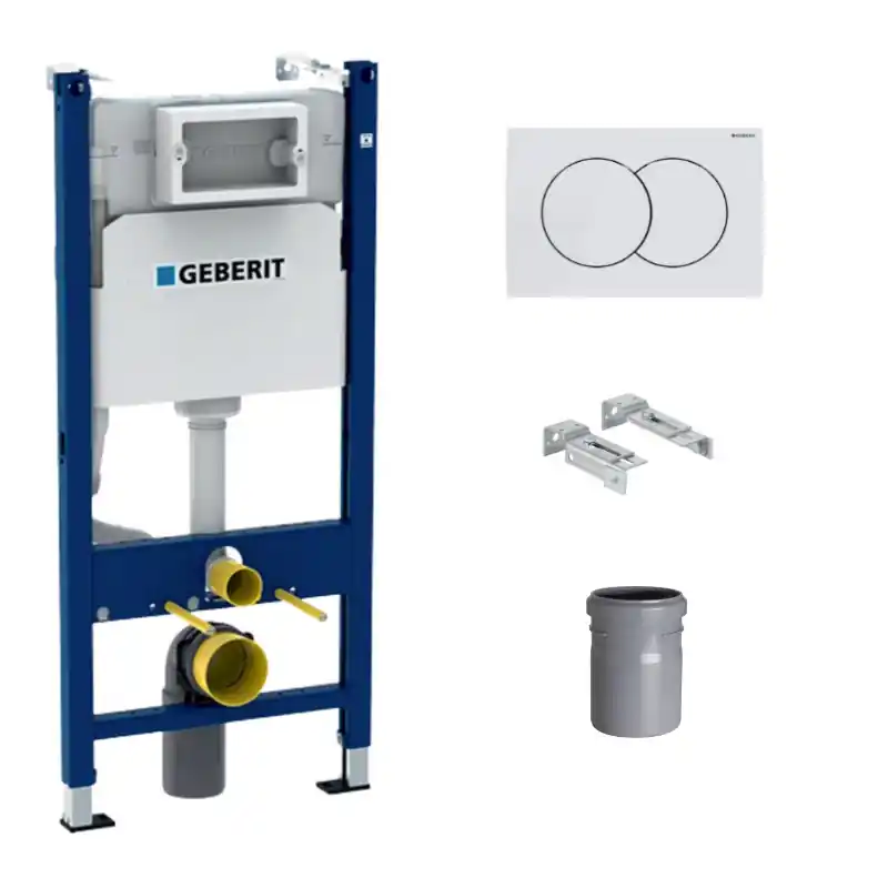 Pack Bati-support Geberit Duofix 112cm + Plaque de commande Delta02