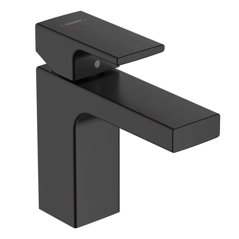 Vernis Shape Mitigeur de lavabo, avec cartouche en céramique, tirette et vidage synthétique, Noir mat (71594670)