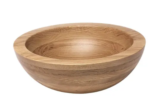 Lavabo à poser en bois Triomini 43x43 cm chêne mat sans trop-plein (GA702)