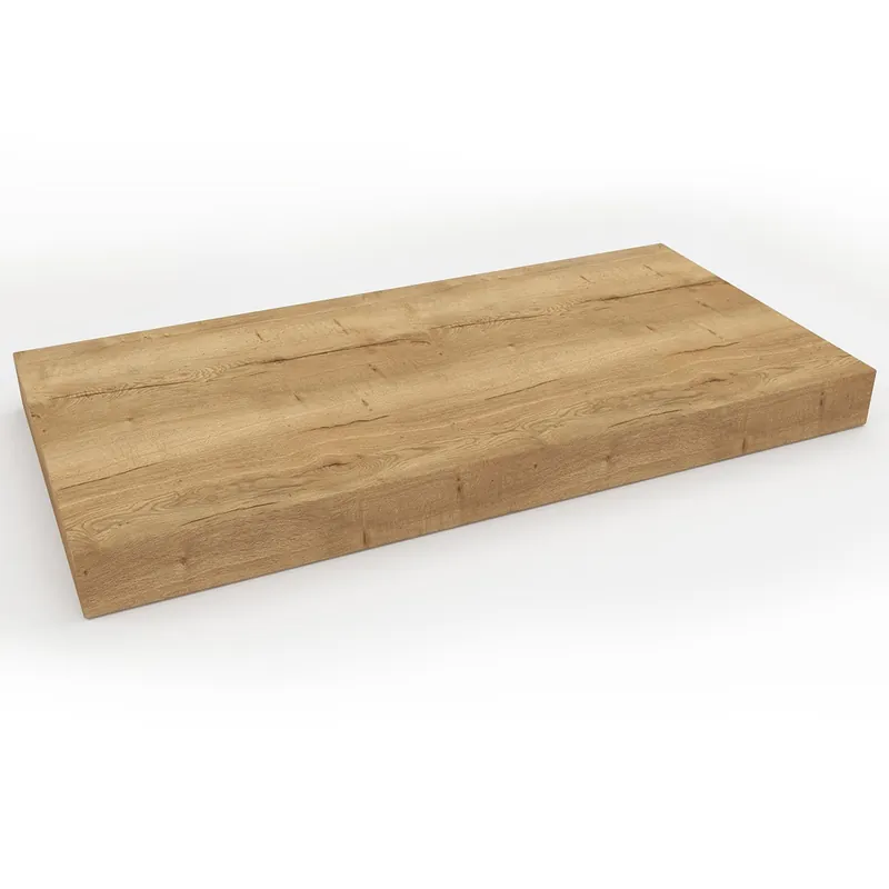 Naturel plan vasque 80 x 50 x 8 cm, aspect chêne Halifax naturel, brun clair (DO8050DH)