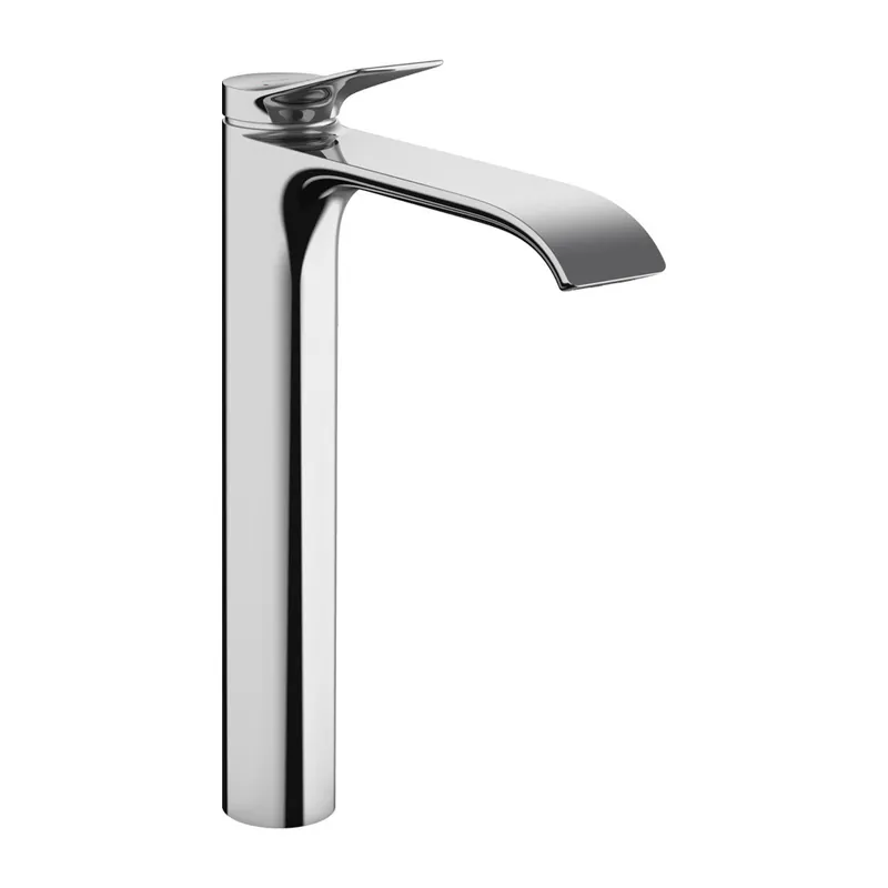 Vivenis Mitigeur de lavabo surélevé 250 sans tirette ni vidage, bec cascade, chrome (75042000)