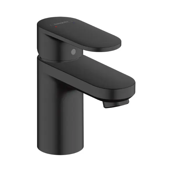 Vernis Blend Mitigeur de lavabo 70, avec tirette et vidage synthétique, Noir mat (71550670)
