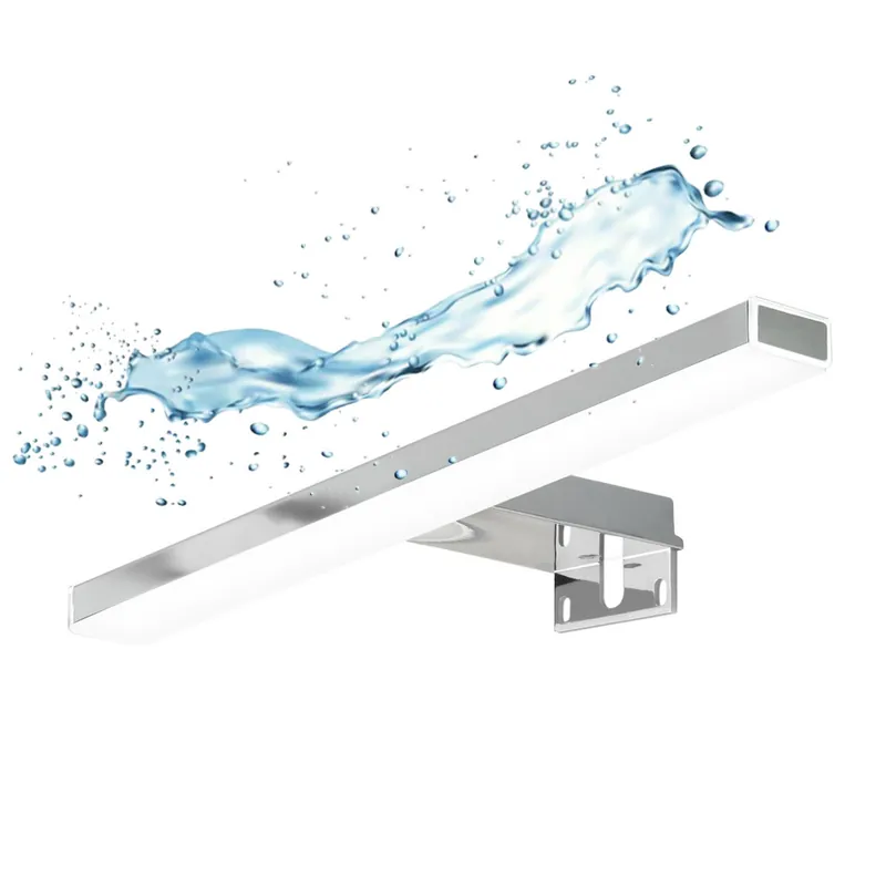 Applique pour miroir LED Esther 50x2,9 cm 5700 K blanc, 8 W, IP44, chrome (ESTHER500NEW)