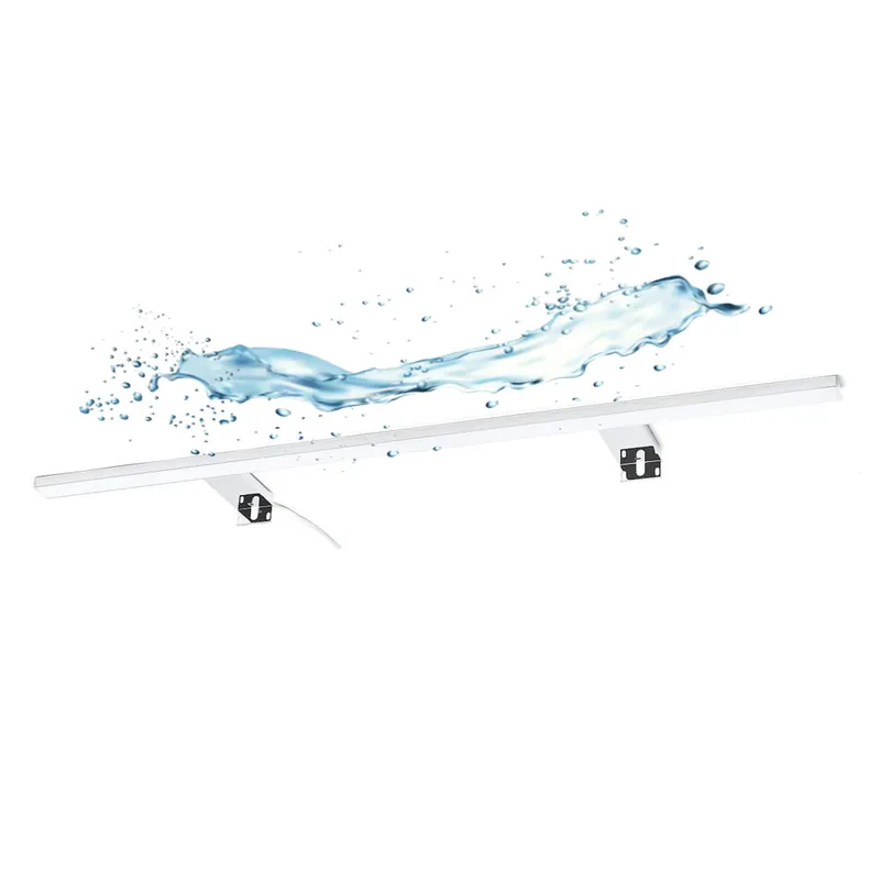 Applique pour miroir LED Esther 80x2,9 cm 5700 K blanc, 10 W, IP44, chrome (ESTHER800NEW)