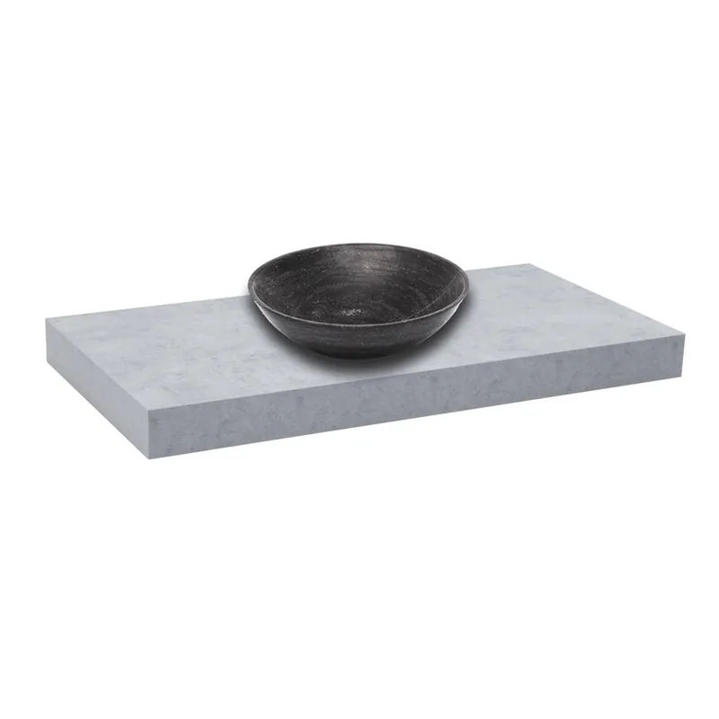 Dolce plan vasque 100x8x50 cm, béton mat (DO10050BE)