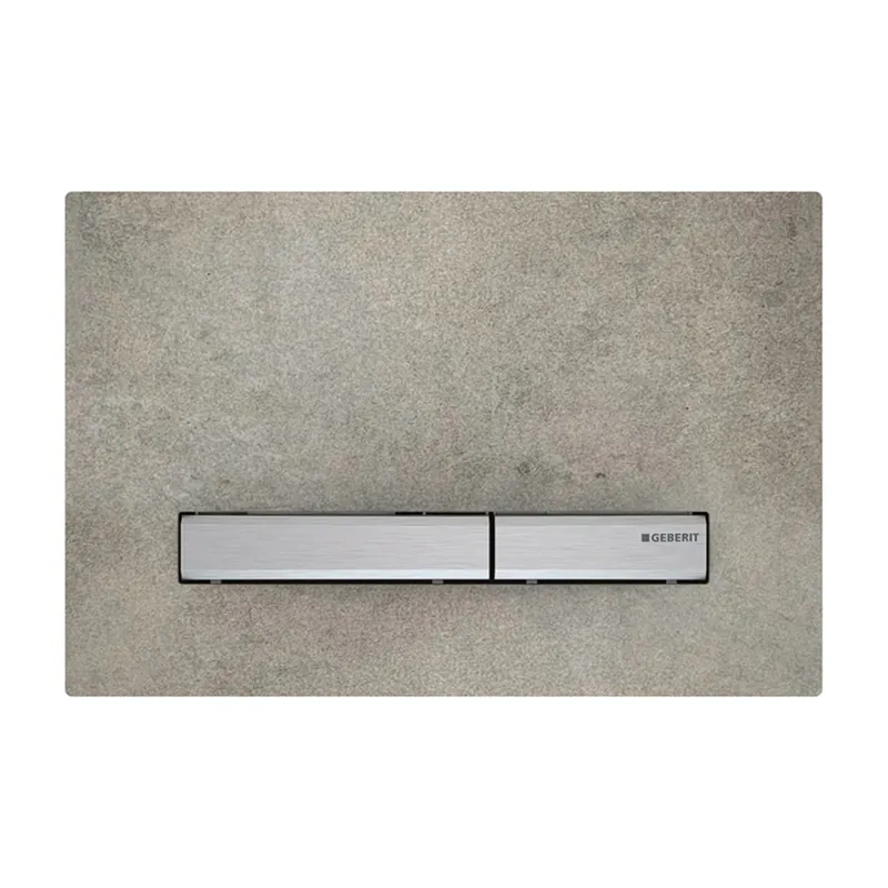 Plaque de déclenchement Sigma 50, décor béton boutons chrome (115.788.JV.2)