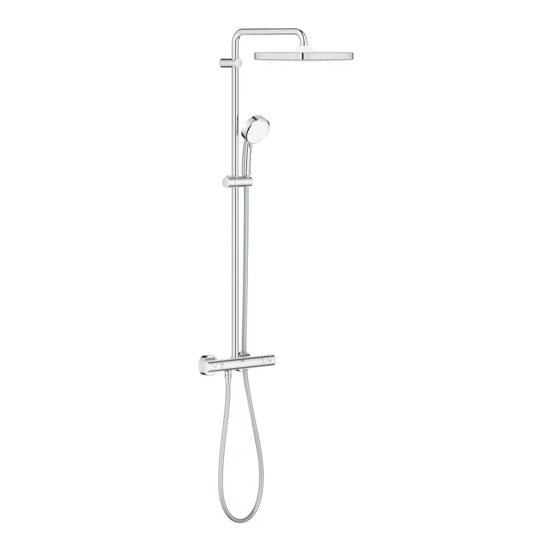 Tempesta Cosmopolitan system 250 cube, colonne de douche avec mitigeur thermostatique, douche de tête 250XXL, chrome (26689000)
