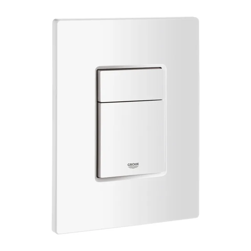 Skate Cosmopolitan Plaque de commande WC, Blanc alpin