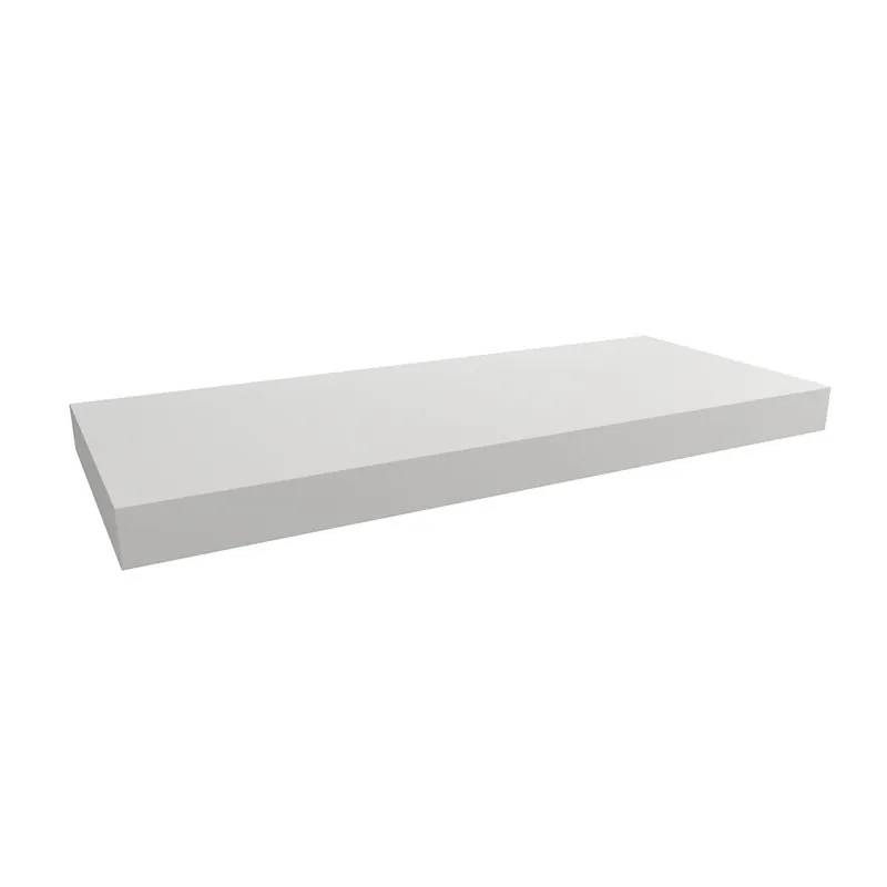 Naturel plan vasque 120x8x50 cm, blanc brillant (DO12050B)
