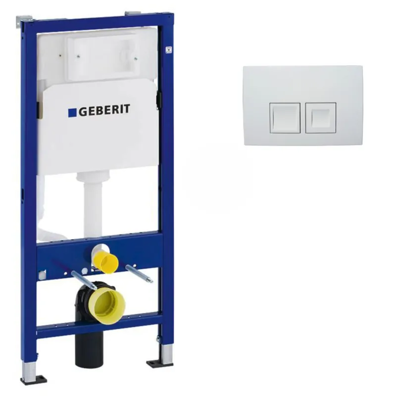 Pack Geberit DuoFix 100 + Plaque de Commande Delta 35 Blanche (SETUP100-PRO2)