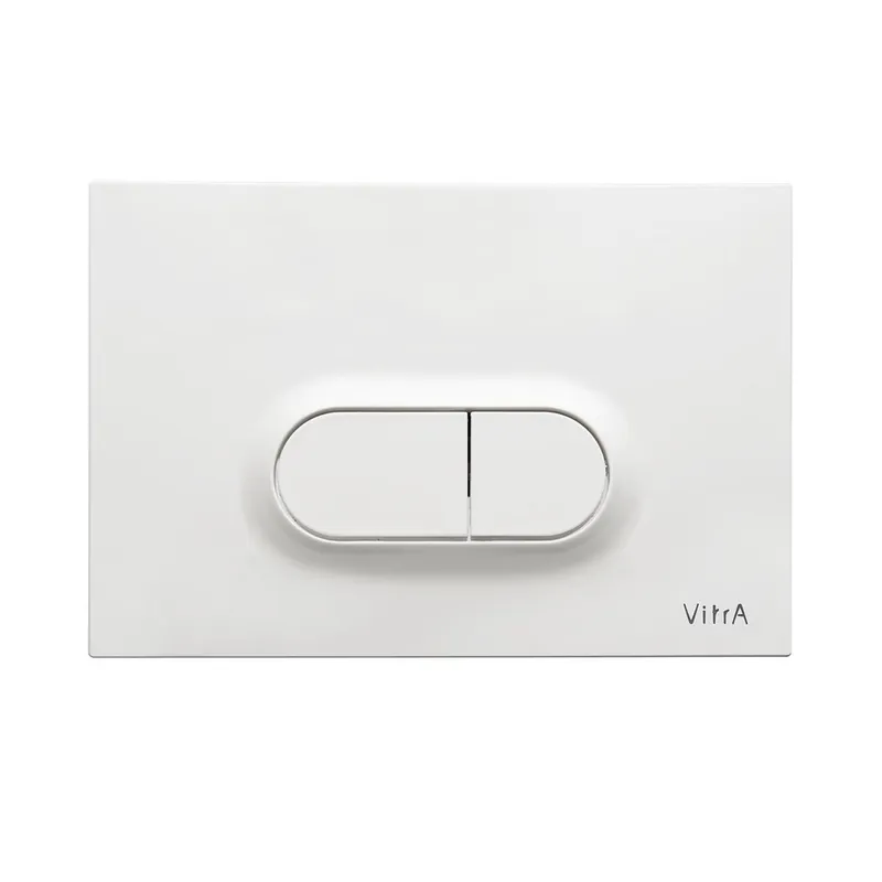 Loop O plaque de déclenchement double touche, blanc brillant (740-0500)
