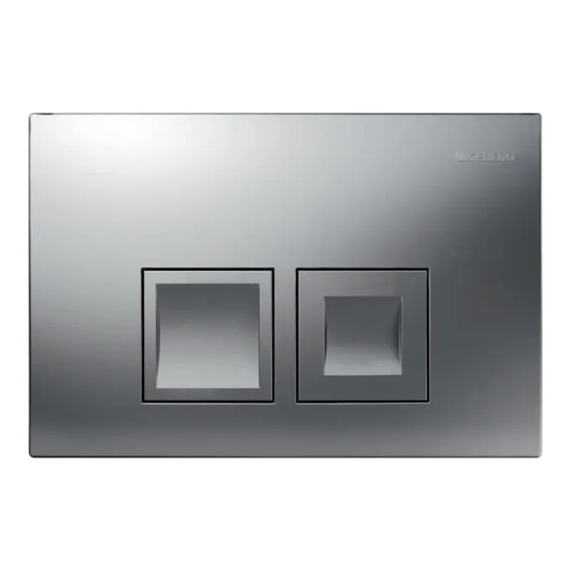 Delta35 plaque de déclenchement double touche, chrome mat (Delta-2)