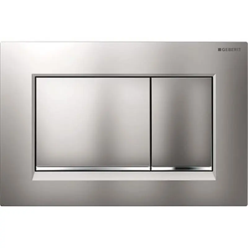 Sigma30 Plaque de déclenchement double touche, Chrome mat (Sigma30-L)