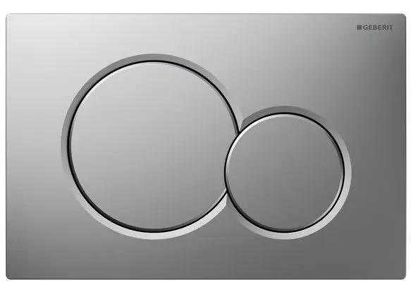 DUOFIX SIGMA 01 - Plaque de déclenchement WC chromé brillant (Sigma01-M)