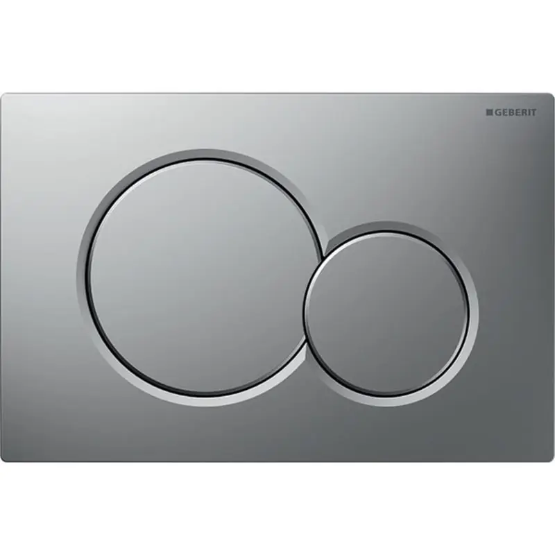 Sigma01 Plaque de déclenchement double touche, Chrome mat (Sigma01-E)