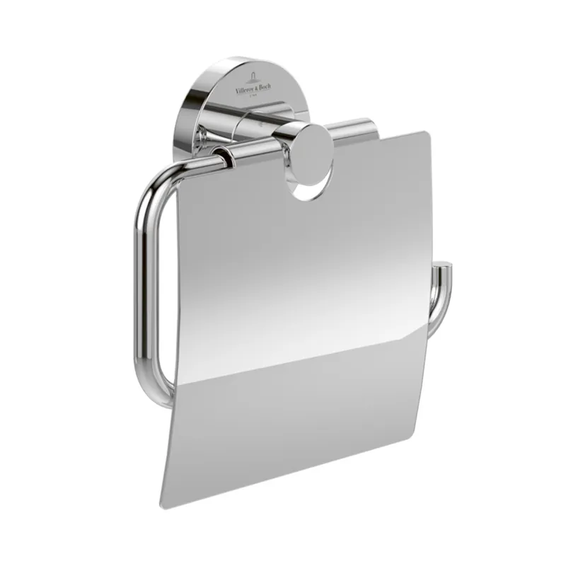 Elements - Tender Porte papier toilette avec couvercle, 134 x 38 x 132 mm , Chrome (TVA15101300061)