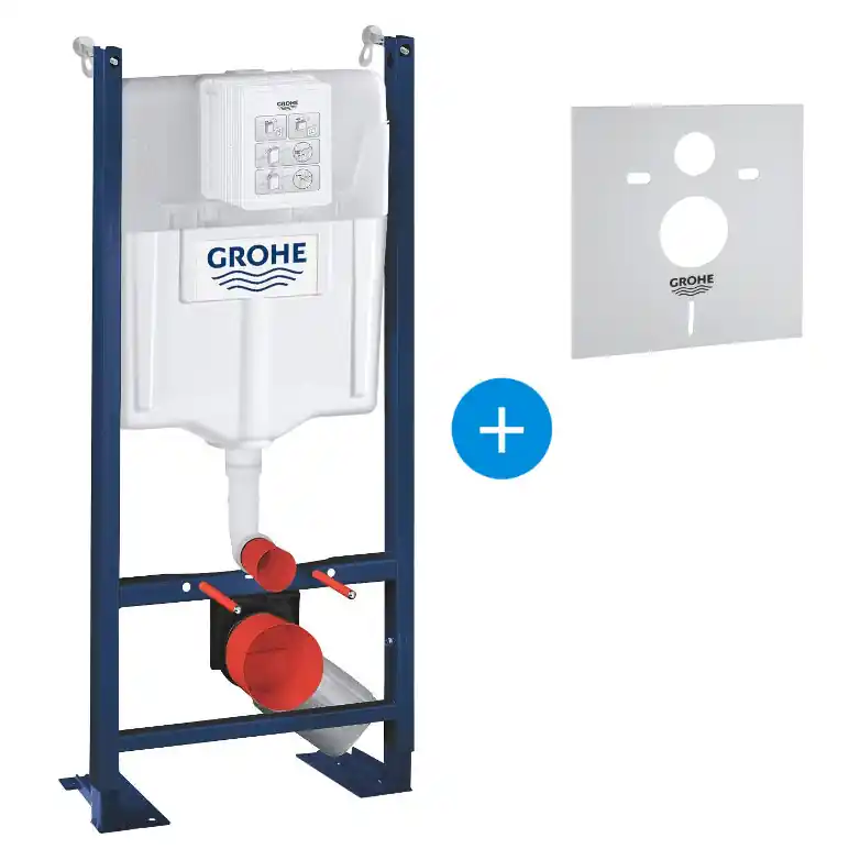 RAPID SL Project bâti support autoportant pour WC, 1.13 M + Set d‘isolation phonique