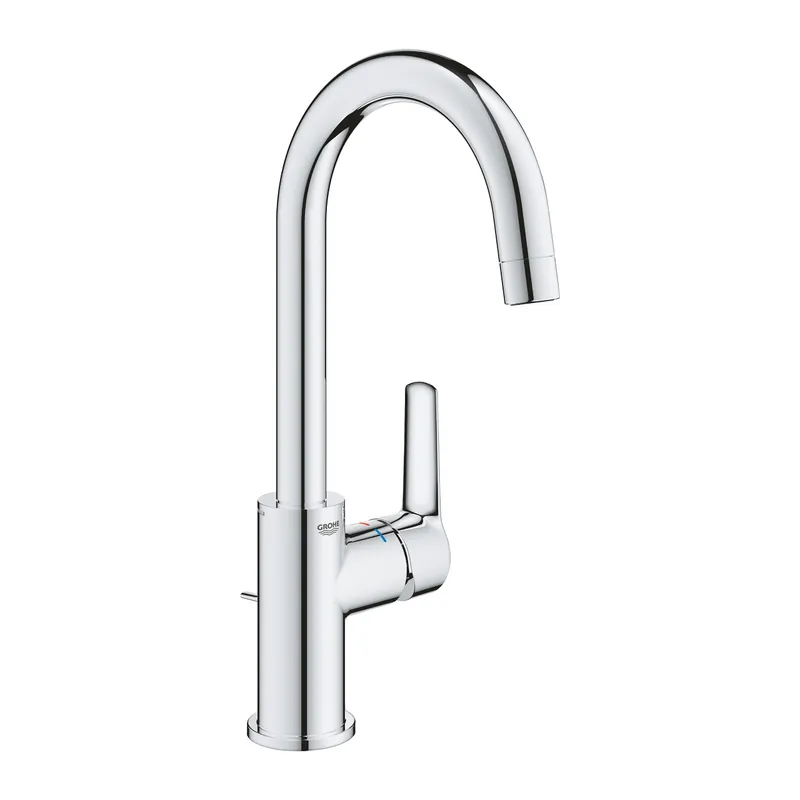 EUROSMART Mitigeur monocommande de lavabo Taille L, vidage à tirette, Chrome (24203002)
