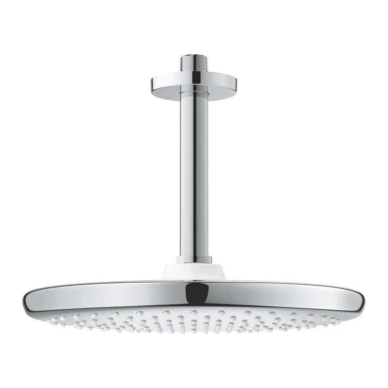 TEMPESTA 250 Ensemble de douche de tête plafond, 142mm, 1 Jet, Chrome/blanc (26669000)
