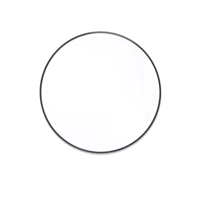 Miroir de salle de bain rond 60 cm avec cadre aluminium noir B-Way (ZBWKU60C)