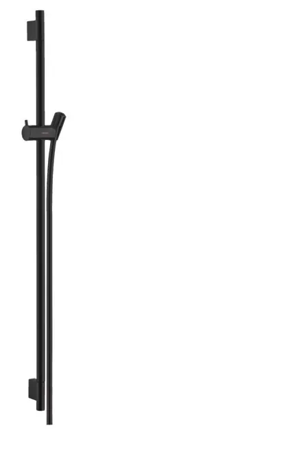Unica Barre de douche S Puro 90 cm avec flexible de douche noir mat (28631670)