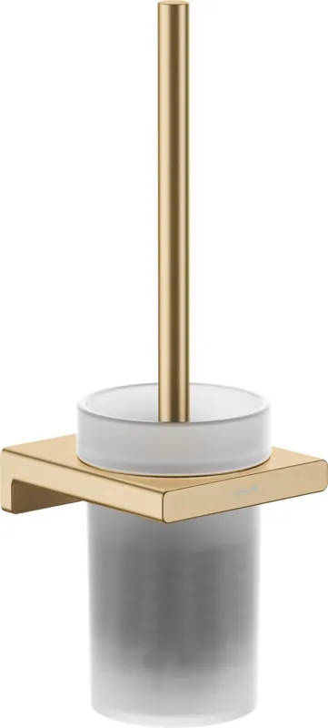 AddStoris Porte-brosse WC mural en verre mat, Bronze brossé (41752140)