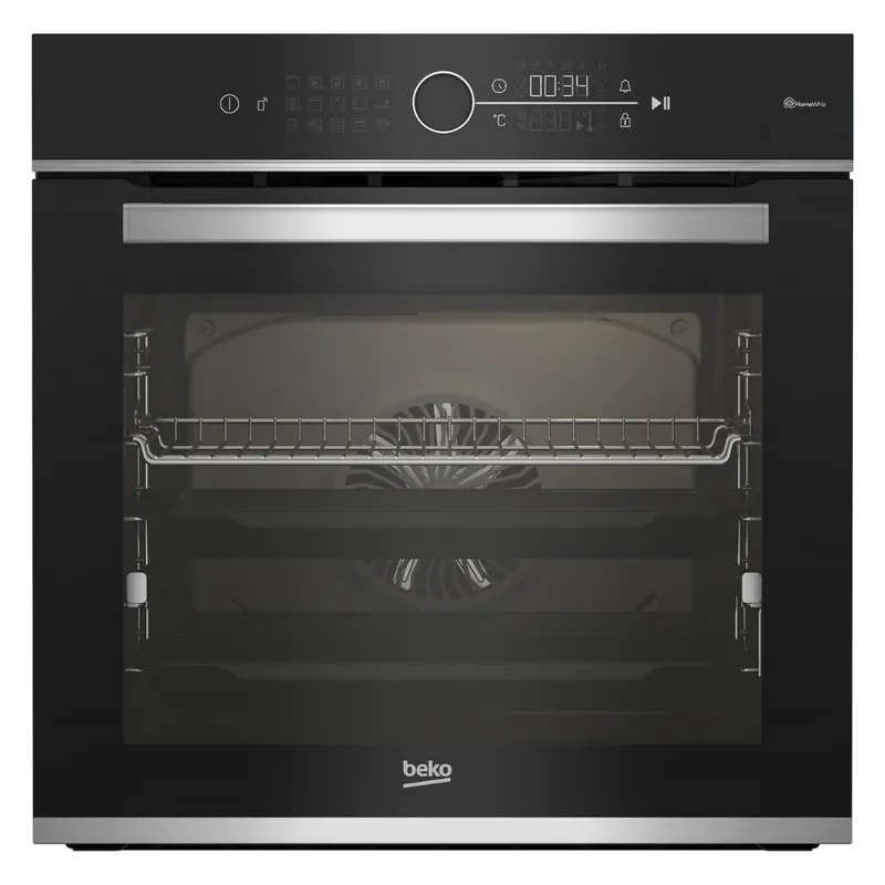 Beko four encastrable 72L AeroPerfect, application intelligente HomeWhiz, 13 programmes, rails télescopiques (BBIMM13400XMSWE)