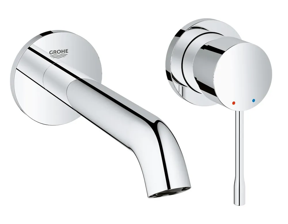 Essence Façade de Mitigeur monocommande 2 trous lavabo Taille M chrome (19408001)