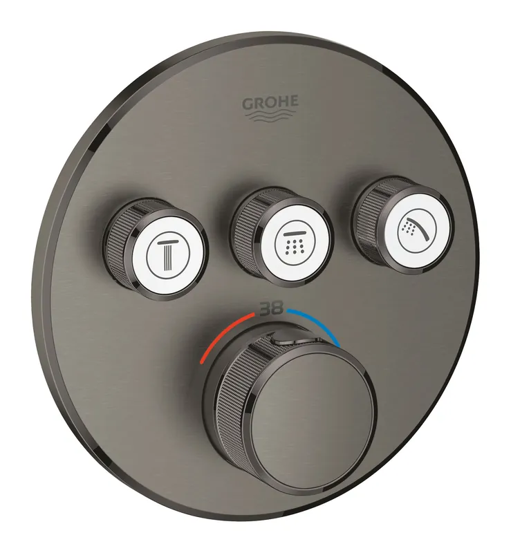 Grohtherm SmartControl Set de finition thermostatique encastrée 3 sorties (29121AL0)