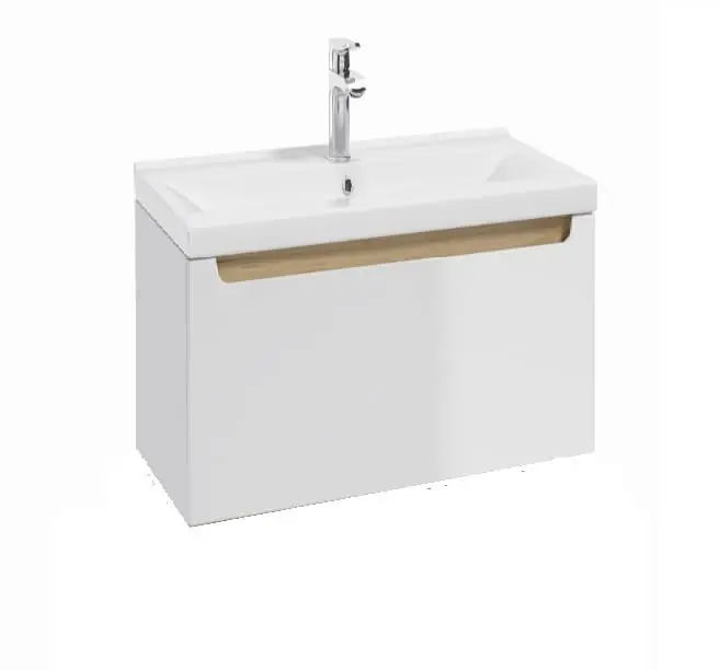 Meuble de salle de bain STILLA 60x30x45 cm, avec lavabo céramique 61,5x46,5x7 cm, blanc (STILLAD06007U3)