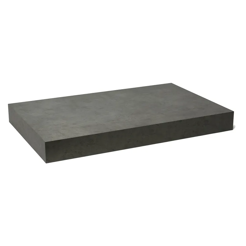 Naturel plan vasque 103,5x8x50 cm, gris foncé mat effet beton (DO10050BCS)