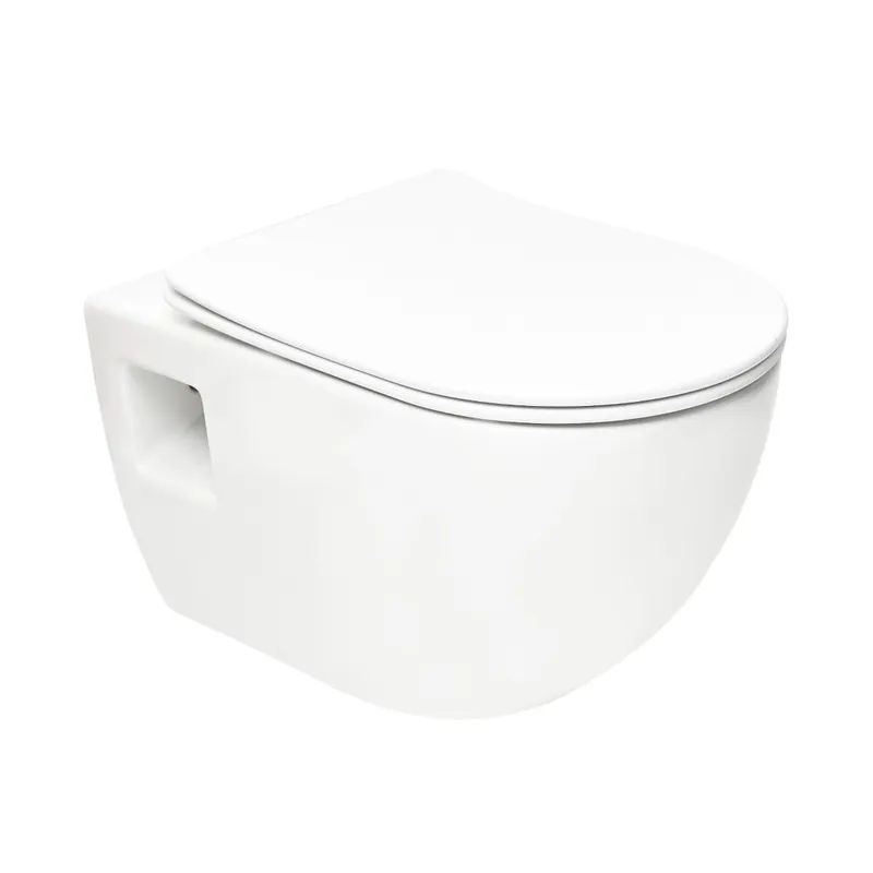 Project WC suspendu sans bride avec abattant softclose, blanc (SATWCPRO010RREXP)