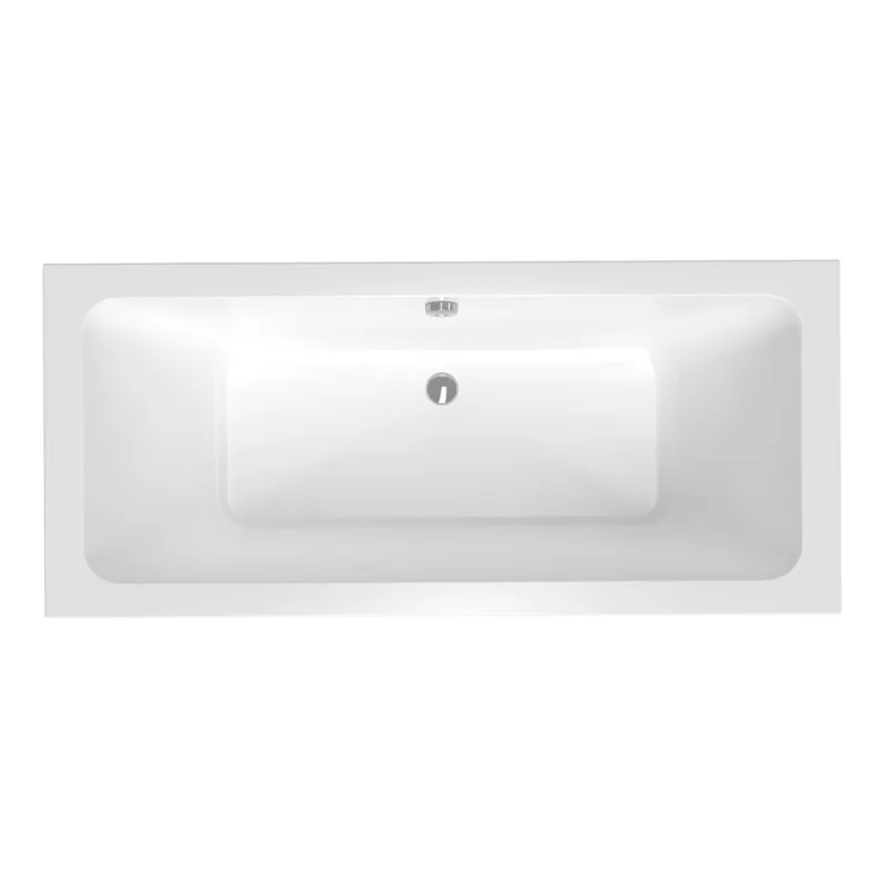 180x80 cm Nora Plus baignoire rectangulaire en acrylique, gauche et droite, sans pieds, blanc (NO1800PLUS)