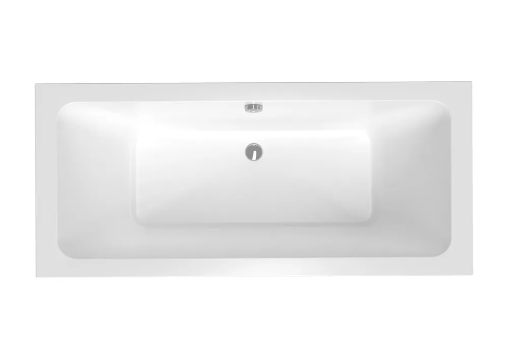 170x75 cm Nora Plus baignoire rectangulaire en acrylique, gauche et droite, sans pieds, blanc (NO1700PLUS)