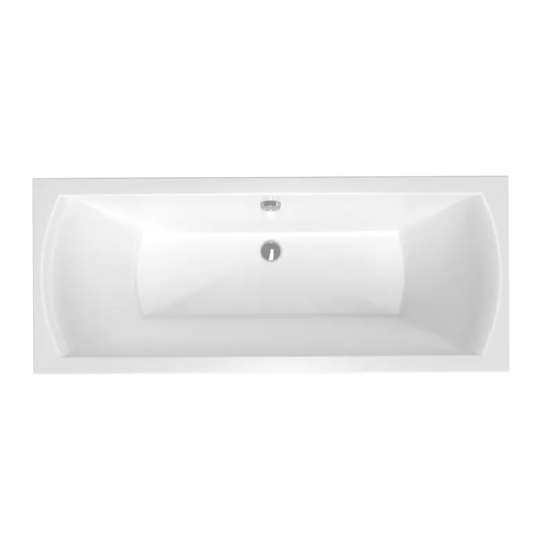 170x70 cm Cube Way Plus baignoire rectangulaire en acrylique, gauche et droite, sans pieds, blanc (CUB1700PLUS)