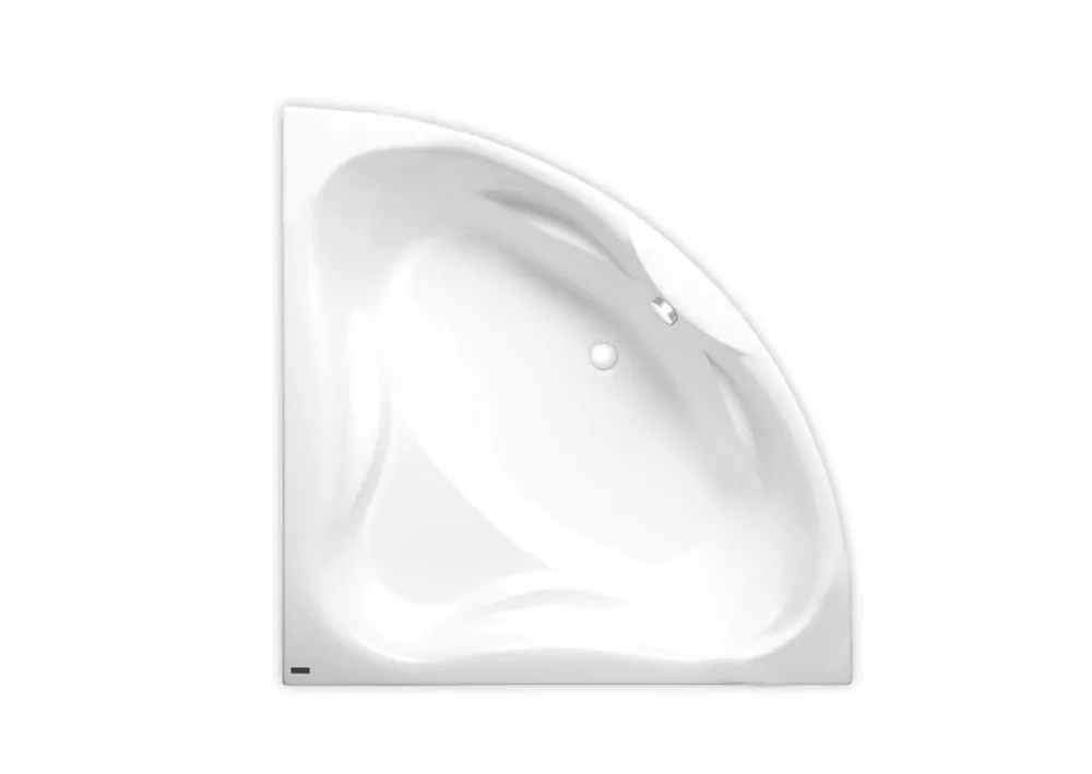 150x150 cm Royale baignoire d‘angle en acrylique, gauche et droite, sans pieds, blanc (RO1500NEW)