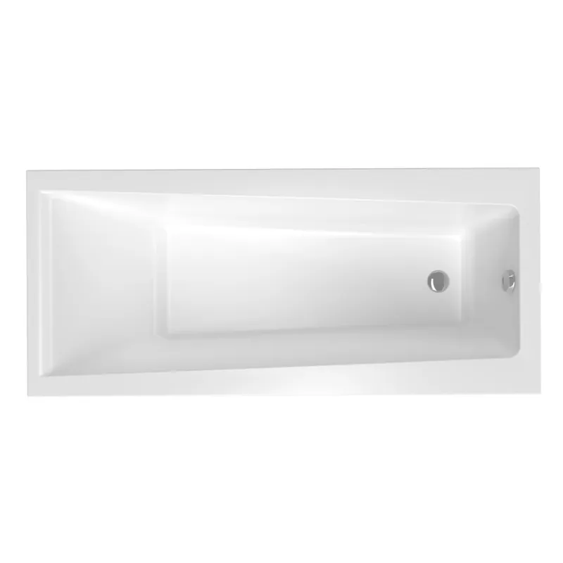 170x75 cm Idea Plus baignoire rectangulaire en acrylique, gauche et droite, sans pieds, blanc (ID1700PLUS)