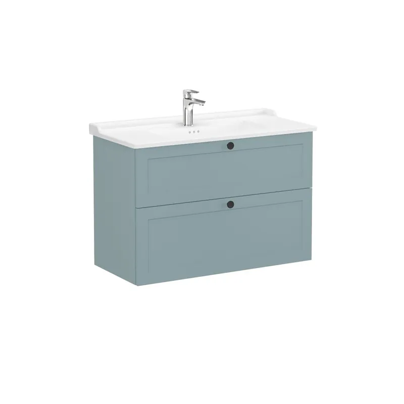 Meuble de salle de bain avec lavabo Vitra Root 100x67x46 cm vert mat (ROOTC100GINTC)