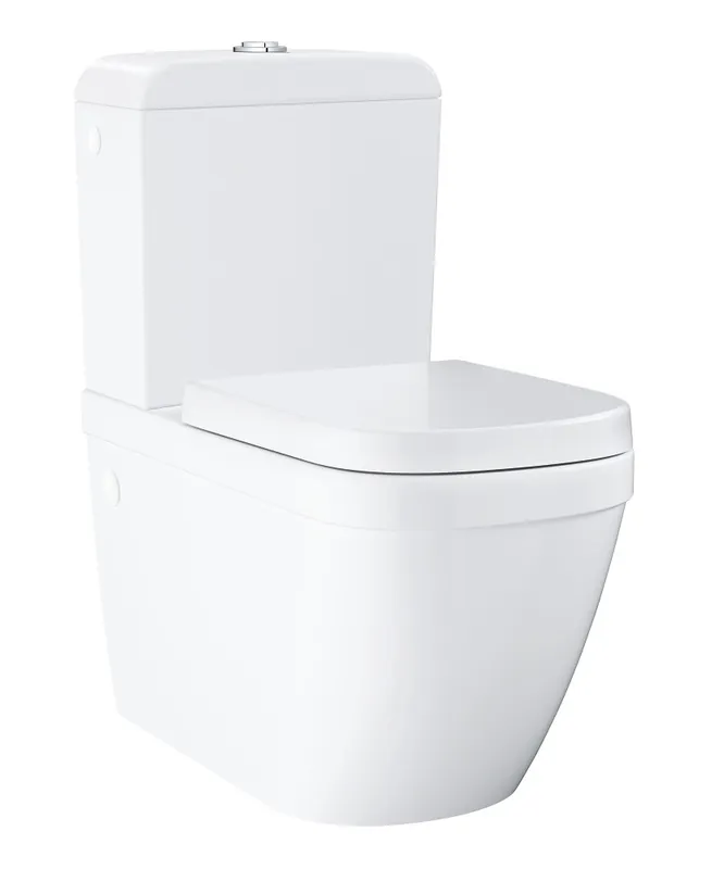 Euro Ceramic Pack WC à poser haut de gamme, alimentation par le dessous