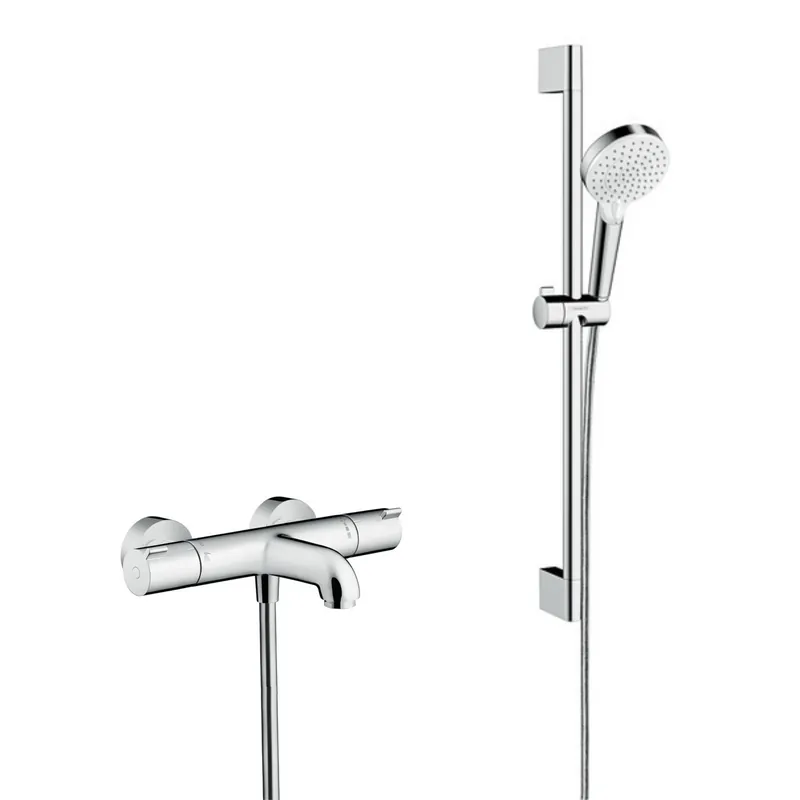 Pack Ecostat 1001 CL Mitigeur Thermostatique bain/douche + Set de douche Crometta Vario (13201000-CROMETTA)